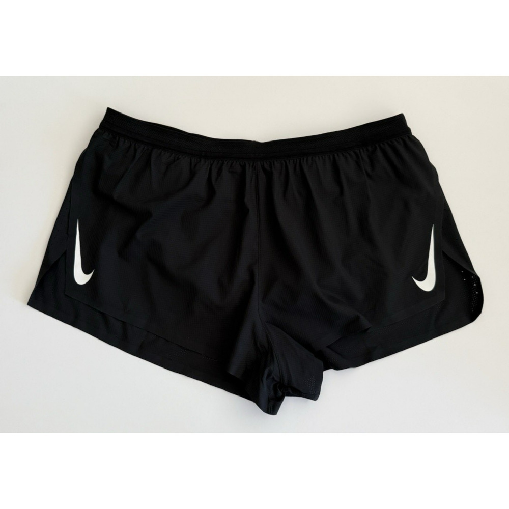 NIKE AeroSwift Dri-FIT‎ ADV 2" Brief-Lined Running Shorts Men's XL Black EUC
